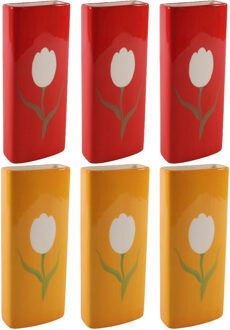 Svenska Living Set Radiatorbak waterverdampers 6x stuks - porselein - 20 x 8 cm