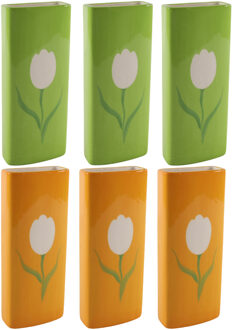 Svenska Living Set Radiatorbak waterverdampers 6x stuks - porselein - 20 x 8 cm