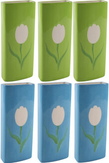 Svenska Living Set Radiatorbak waterverdampers 6x stuks - porselein - 20 x 8 cm