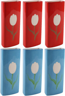 Svenska Living Set Radiatorbak waterverdampers 6x stuks - porselein - 20 x 8 cm