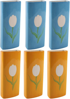 Svenska Living Set Radiatorbak waterverdampers 6x stuks - porselein - 20 x 8 cm