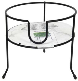 Svenska Living Standaard voor limonade/drankdispenser - zwart - d19 x h19 cm