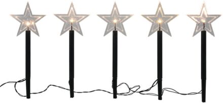 Svenska Living Tuinstekerset 5-delig LED ster + timer wit