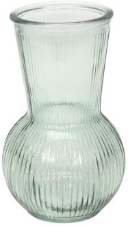 Svenska Living Vaas bol base Lines Ø11x18cm blauw