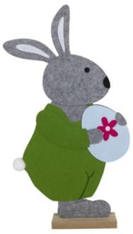 Svenska Living Vensterdeco vilt paashaas met ei 61cm groen