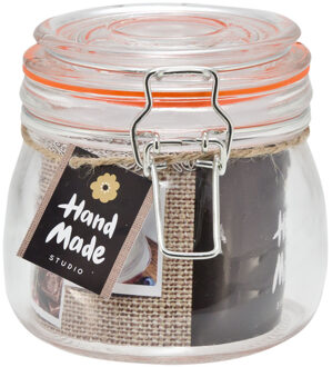 Svenska Living Voorraadpot/bewaarpot - 500 ml - glas - met beugelsluiting