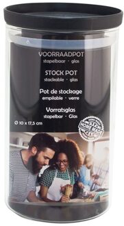 Svenska Living Voorraadpot/weckpot stapelbaar - Glas - 10 x 17,5 cm - Weckpotten Transparant