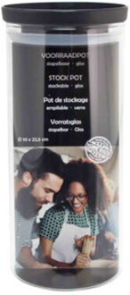 Svenska Living Voorraadpot/weckpot stapelbaar - Glas - 10 x 22,5 cm