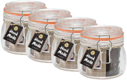 Svenska Living Weckpot/inmaakpot - 10x - 500 ml - glas - met beugelsluiting