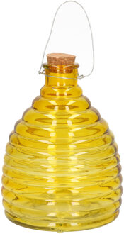 Svenska Living Wespenval - geel - 21 cm - glas - wespenvanger - wespenglas