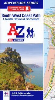 SW Coast Path North Devon & Somerset Adventure Atlas