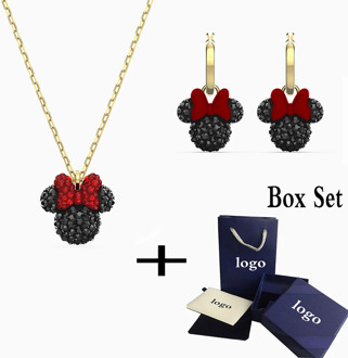 SWA 2020 New Stylish And Exquisite Design My Mouse Necklace Set, Shiny And Charming Jewelry Is The Best Birthday Gift For Couple