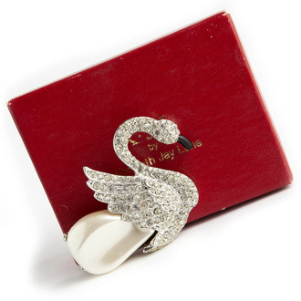 Swan Brooch Kenneth Jay Lane Pre-owned , Gray , Dames - ONE Size