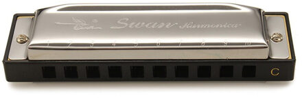 Swan Harmonica 10 Holes 20 Tone Sleutel Van C Zilver Kleur Blues Jazz Rock Folk Muziek Muziekinstrument Diatonische Harp SW1020-7