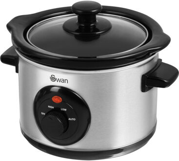 Swan Slowcooker sf17010n, 1.5 liter - swan Zilverkleurig