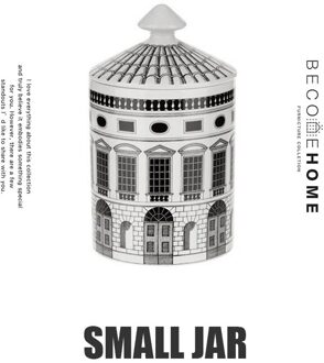 Swan Stone Castle Tarro Neushwanstein Kasteel Tarro Shell Servies Decoratieve Plaat Veranda Make-Up Fles klein Jar