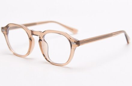 Swanwick Anti Blauw Licht Blokkeren Glazen Frame Voor Vrouwen Vierkante Optische Eyewear Clear Lens Mannen Transparant Zwart Lente licht bruin kader