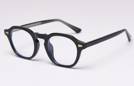 Swanwick Anti Blauw Licht Blokkeren Glazen Frame Voor Vrouwen Vierkante Optische Eyewear Clear Lens Mannen Transparant Zwart Lente zwart met doorzichtig