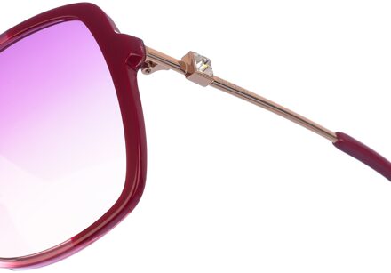 Swarovski Acetaat zonnebril met ovale vorm SK0329S dames Bourgogne