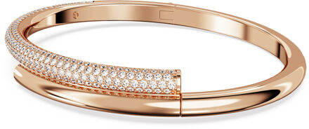 Swarovski 'Dextera' Dames Gouden Geplateerde Metalen Armband - Roze 5692267 Rosé - One Size