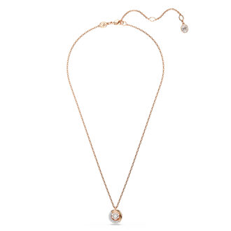 Swarovski 'Dextera' Damesgouden Geplateerde Metalen Ketting - Roze 5692257 Rosé
