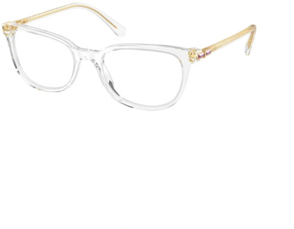 Swarovski Elegante en technologische transparante bril met lichtpunt Swarovski , White , Unisex - ONE Size