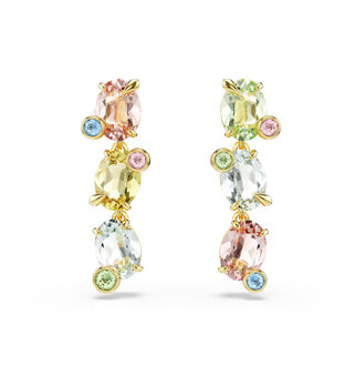 Swarovski 'Gema' Dames Goudkleurige Metaal Dangle Oorbellen - Goud 5714815