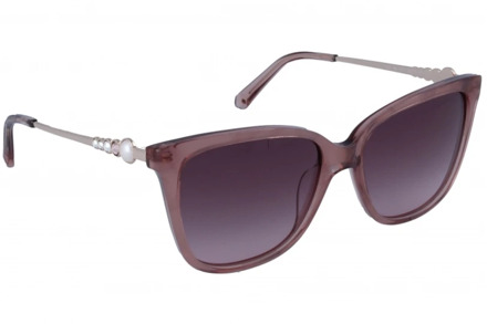 Swarovski Iconische Zonnebrillen Verkoop - Beperkt Aanbod Swarovski , Pink , Dames - 55 MM