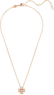Swarovski 'Idyllia' Dames Gouden Geplateerde Metalen Ketting - Roze 5674211 Rosé