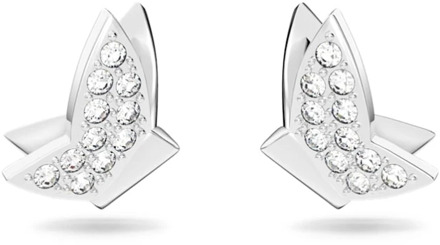 Swarovski Lilia oorknopjes met kristal Zilver