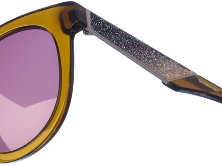 Swarovski Metalen zonnebril met ovale vorm SK0126S dames Violet - One Size