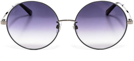 Swarovski SK0301-K Ronde Metalen Zonnebril voor Dames Grijs