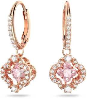 Swarovski Sparkling Oorstekers  - Roségoud