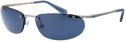Swarovski Stijlvolle zonnebril met model 0Sk7019 Swarovski , Gray , Dames - 59 MM