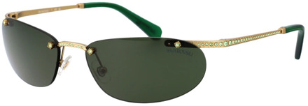 Swarovski Stijlvolle zonnebril met model 0Sk7019 Swarovski , Yellow , Dames - 59 MM