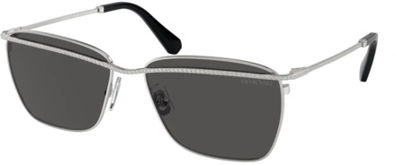 Swarovski Stijlvolle zonnebril voor modebewuste vrouwen Swarovski , Gray , Dames - 58 MM