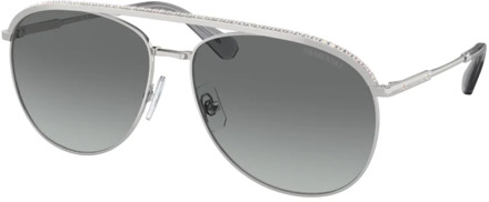 Swarovski Stijlvolle zonnebril voor modebewuste vrouwen Swarovski , Gray , Dames - 61 MM