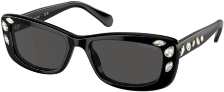 Swarovski Stijlvolle zonnebril voor vrouwen Swarovski , Black , Dames - 54 MM