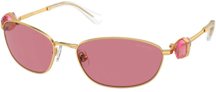 Swarovski Sunglasses Swarovski , Yellow , Dames - 59 MM