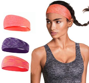 Sweat-Absorberende Hoofdband Mannen En Vrouwen Running Hoofdband Yoga Fitness Hoofdband Rijden Dans Sport Hoofdband oranje