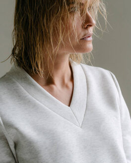 Sweat blossomaa Grijs - M