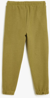 SWEAT BROEKEN Jogger Met drukwerk Sweat Bottoms Groen