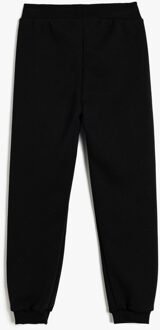 SWEAT BROEKEN Jogger Met drukwerk Sweat Bottoms Zwart