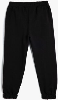 SWEAT BROEKEN Jogger Met drukwerk Sweat Bottoms Zwart