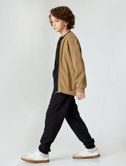 SWEAT BROEKEN Jogger Stiksel detail Sweat Bottoms Zwart