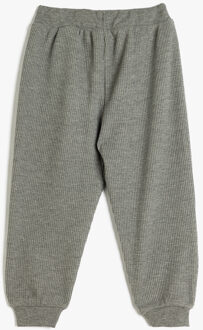 SWEAT BROEKEN Normale taille Applique Gedetailleerd Sweat Bottoms Lichtgrijs