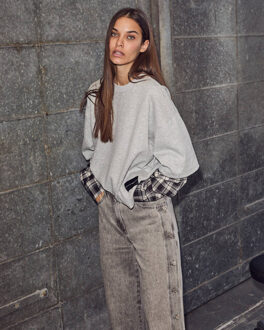 Sweat hl10327 Grijs - XS