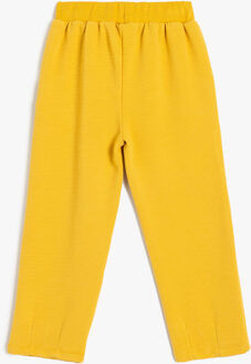 SWEAT ONDERKLEDING Gele Baby Joggingbroek met Zakken en Koord Mosterdgeel