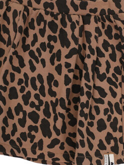 Sweat rokje leopard voor meisjes in de kleur Beige - 122