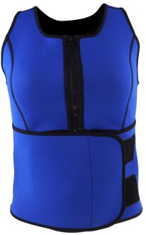 Sweat Sauna Zweet Riem Taille Trainer Afslanken Vest Warmte Voor Gewichtsverlies zwart S